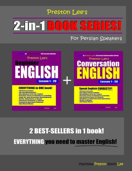 Preston Lee's 2-in-1 Book Series! Beginner English & Conversation Lesson 1