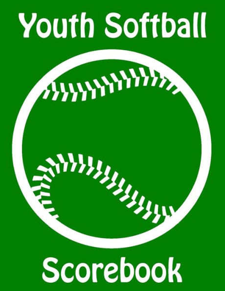 Youth Softball Scorebook: 100 Scorecards For Baseball and Softball Games