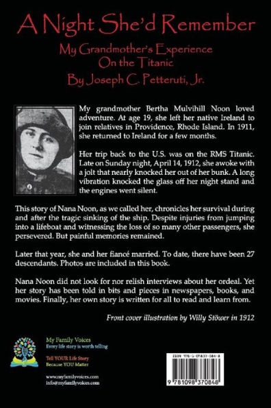 A Night She'd Remember: My Grandmother's Experience on the Titanic