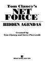 Alternative view 2 of Tom Clancy's Net Force #2: Hidden Agendas