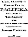 Tom Clancy's Power Plays #1: Politika