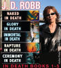 J. D. Robb In Death Collection Books 1-5: Naked in Death, Glory in Death, Immortal in Death, Rapture in Death, Ceremony in Death