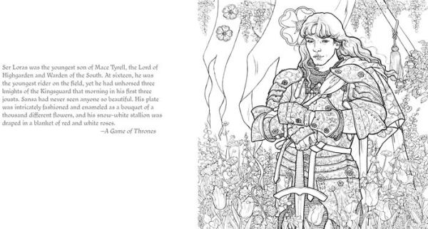 The Official A Game of Thrones Coloring Book: An Adult Coloring Book by  George R. R. Martin, Paperback