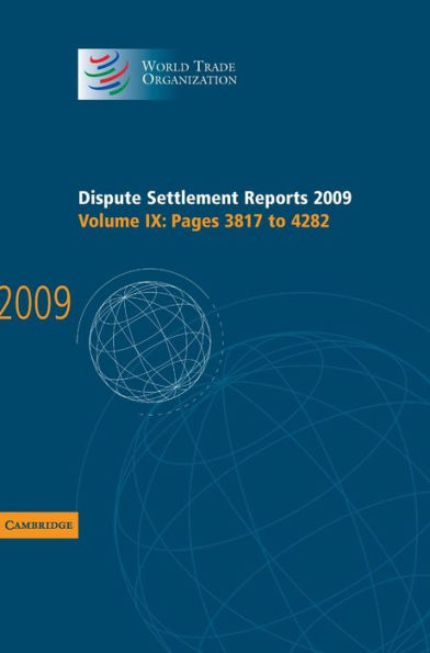 Dispute Settlement Reports 2009: Volume 9, Pages 3817-4282