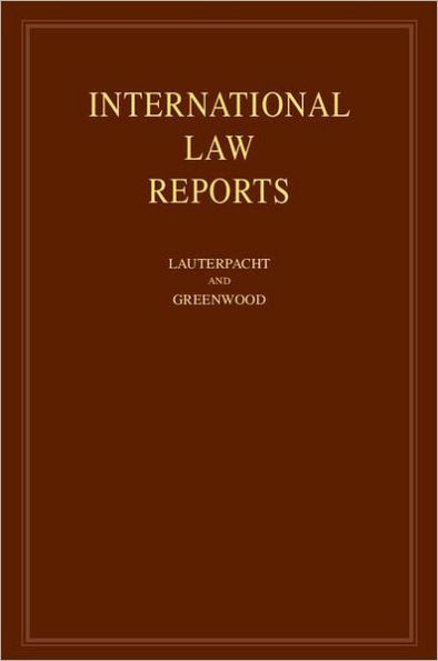 International Law Reports: Volume 149