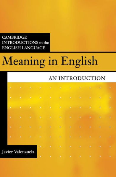 Meaning in English: An Introduction