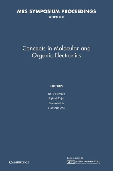 Concepts Molecular and Organic Electronics: Volume 1154