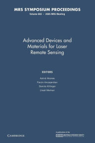 Title: Advanced Devices and Materials for Laser Remote Sensing: Volume 883, Author: Astrid Aksnes