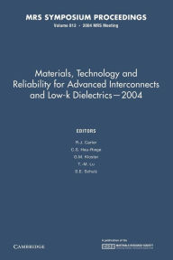 Title: Materials, Technology and Reliability for Advanced Interconnects and Low-K Dielectrics - 2004, Author: R. J. Carter