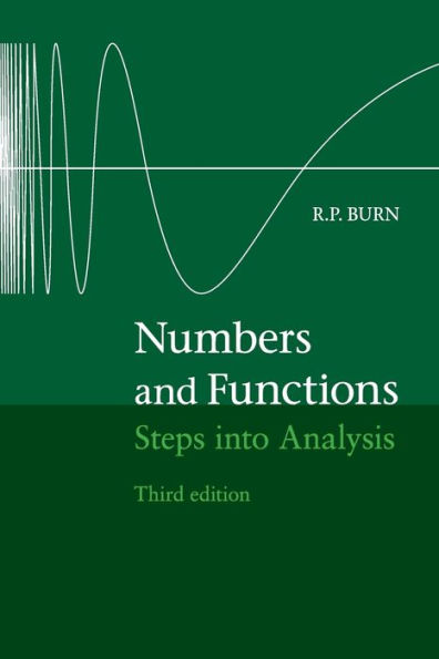 Numbers and Functions: Steps into Analysis / Edition 3