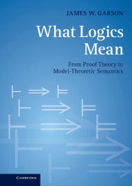 Title: What Logics Mean: From Proof Theory to Model-Theoretic Semantics, Author: James W. Garson