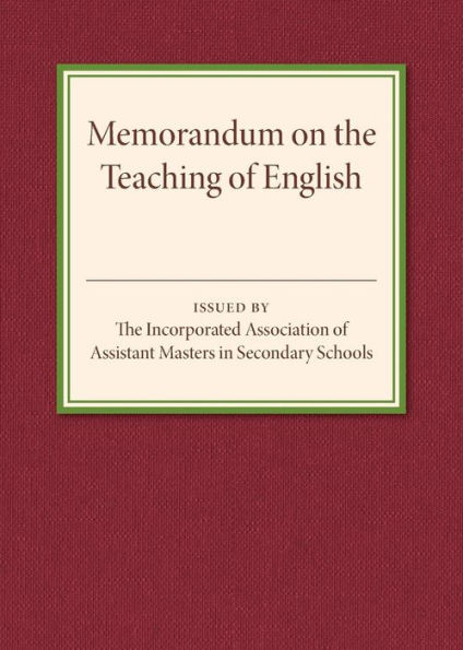 Memorandum on the Teaching of English