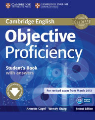 Title: Objective Proficiency Student's Book with Answers with Downloadable Software, Author: Annette Capel