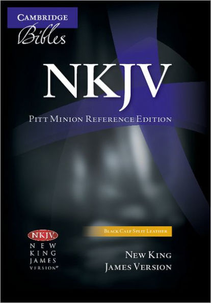 NKJV Pitt Minion Reference Bible, Black Calf Split Leather, Red-letter Text, NK444:XR