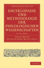 Encyklopädie und Methodologie der Philologischen Wissenschaften 2 Part Set