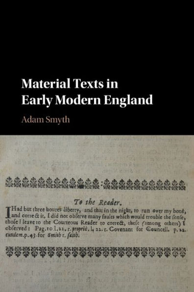 Material Texts Early Modern England