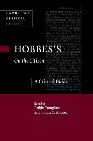 Hobbes's On the Citizen: A Critical Guide