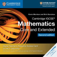 Title: Cambridge IGCSE Mathematics Core and Extended Cambridge Elevate Teacher's Resource Access Card / Edition 2, Author: Karen Morrison