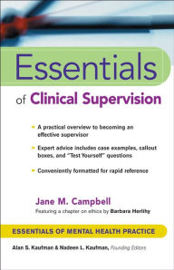 Title: Essentials of Clinical Supervision, Author: Jane M. Campbell