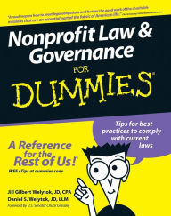 Title: Nonprofit Law and Governance For Dummies, Author: Jill Gilbert Welytok