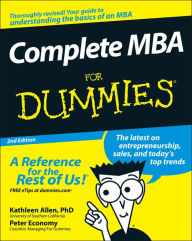 Title: Complete MBA For Dummies, Author: Kathleen Allen