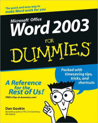 Title: Word 2003 For Dummies, Author: Dan Gookin