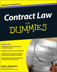 Title: Contract Law For Dummies, Author: Scott J. Burnham