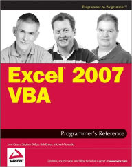 Title: Excel 2007 VBA Programmer's Reference, Author: John Green