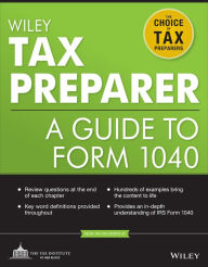 Title: Wiley Tax Preparer: A Guide to Form 1040, Author: The Tax Institute at H&R Block