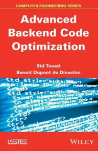 Title: Advanced Backend Code Optimization, Author: Sid Touati