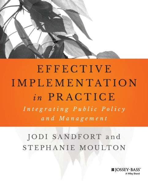 Effective Implementation In Practice: Integrating Public Policy and Management