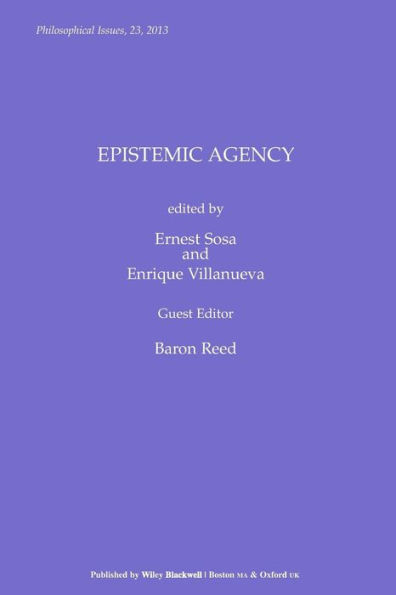 Epistemic Agency, Volume 23