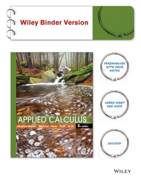Applied Calculus 5E WileyPLUS with Loose-Leaf Print Companion with WileyPLUS Card Set / Edition 5