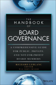 Scribd book downloader The Handbook of Board Governance: A Comprehensive Guide for Public, Private and Not for Profit Board Members