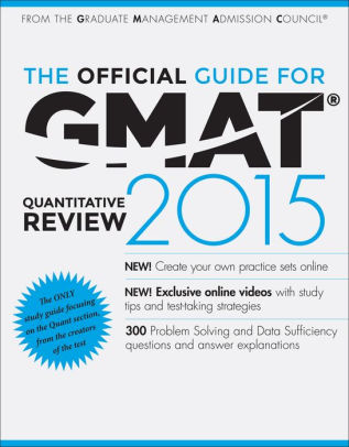 The Official Guide For Gmat Quantitative Review 2015 With