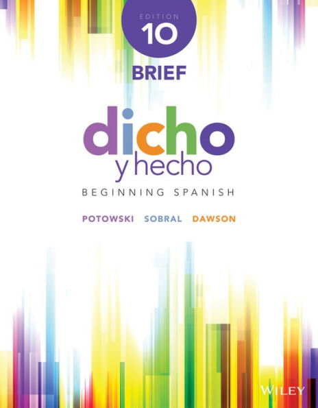 Dicho y hecho: Beginning Spanish / Edition 10