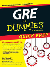 Title: GRE For Dummies Quick Prep, Author: Ron Woldoff