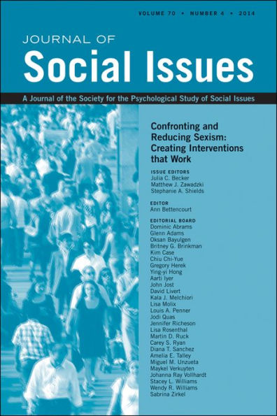 Confronting and Reducing Sexism: Creating Interventions that Work