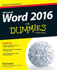 Title: Word 2016 For Dummies, Author: Dan Gookin