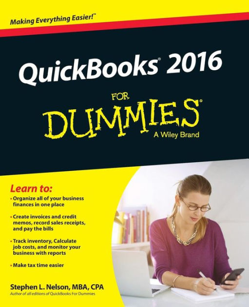 QuickBooks 2016 For Dummies by Stephen L. Nelson, Paperback | Barnes ...