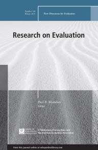 Title: Research on Evaluation: New Directions for Evaluation, Number 148, Author: Paul R. Brandon