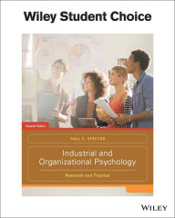 Title: Industrial and Organizational Psychology : Research and Practice, Author: Paul E. Spector