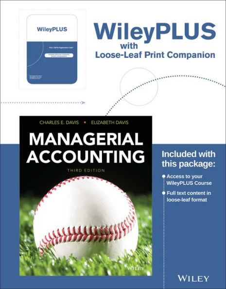 Managerial Accounting, Loose-leaf Print Companion with WileyPLUS Card Set / Edition 3