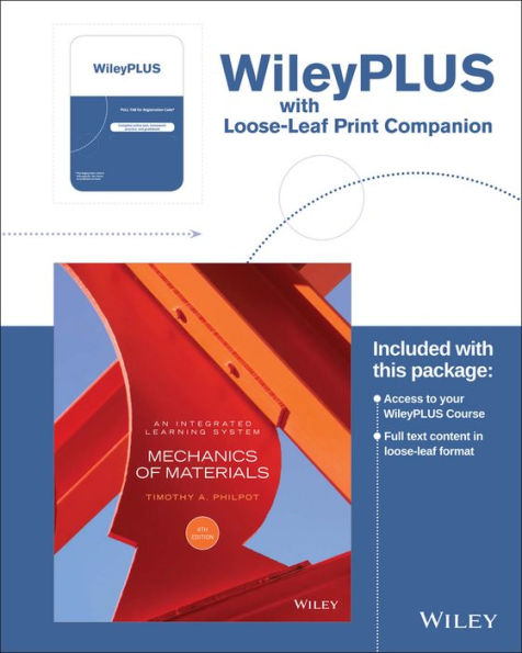 Mechanics of Materials: An Integrated Learning System, 4e WileyPLUS Registration Card + Loose-leaf Print Companion / Edition 4
