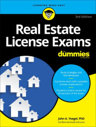 Real Estate License Exams For Dummies By John A Yoegel