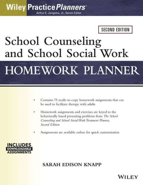 School Counseling and Social Work Homework Planner (W/ Download) / Edition 2