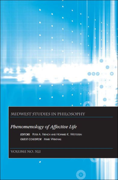 Phenomenology of Affective Life, Volume XLI