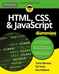 Title: HTML, CSS, & JavaScript For Dummies (B&N Exclusive), Author: Chris Minnick