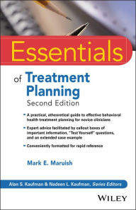 Title: Essentials of Treatment Planning / Edition 2, Author: Mark E. Maruish
