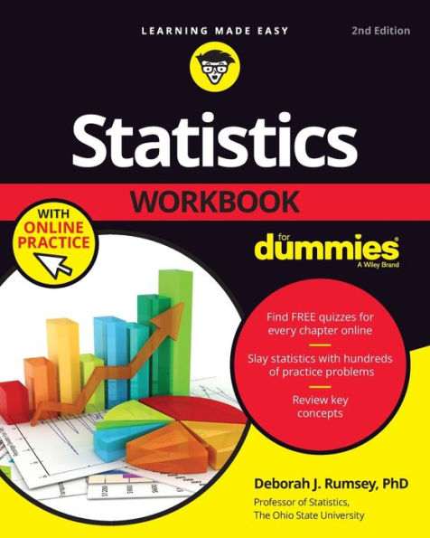 Statistics Workbook For Dummies with Online Practice